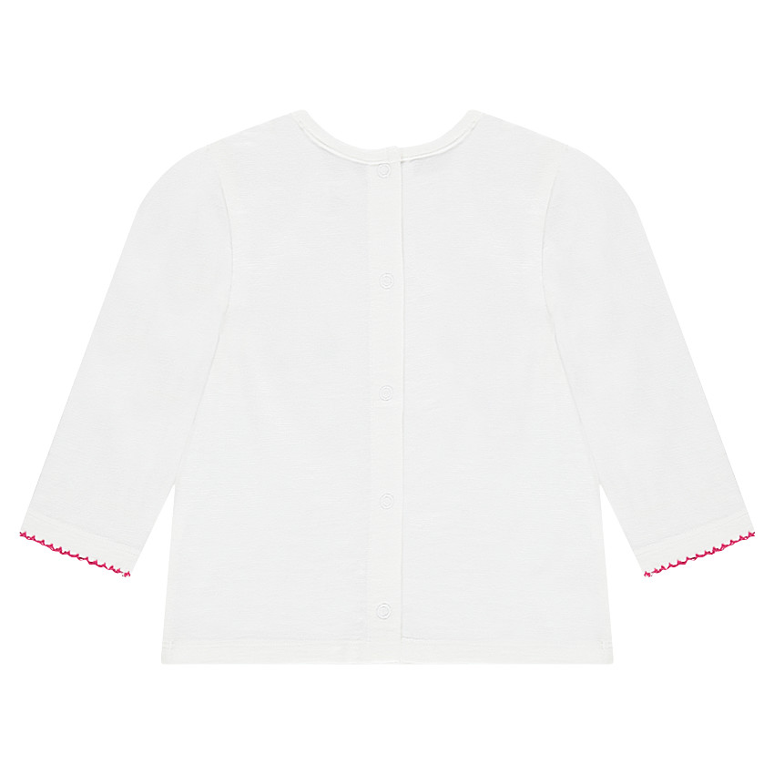Camiseta de manga larga de jersey con flores estampadas y detalles bordados  Additional Camiseta de manga larga de jersey con flores estampadas y detalles bordados