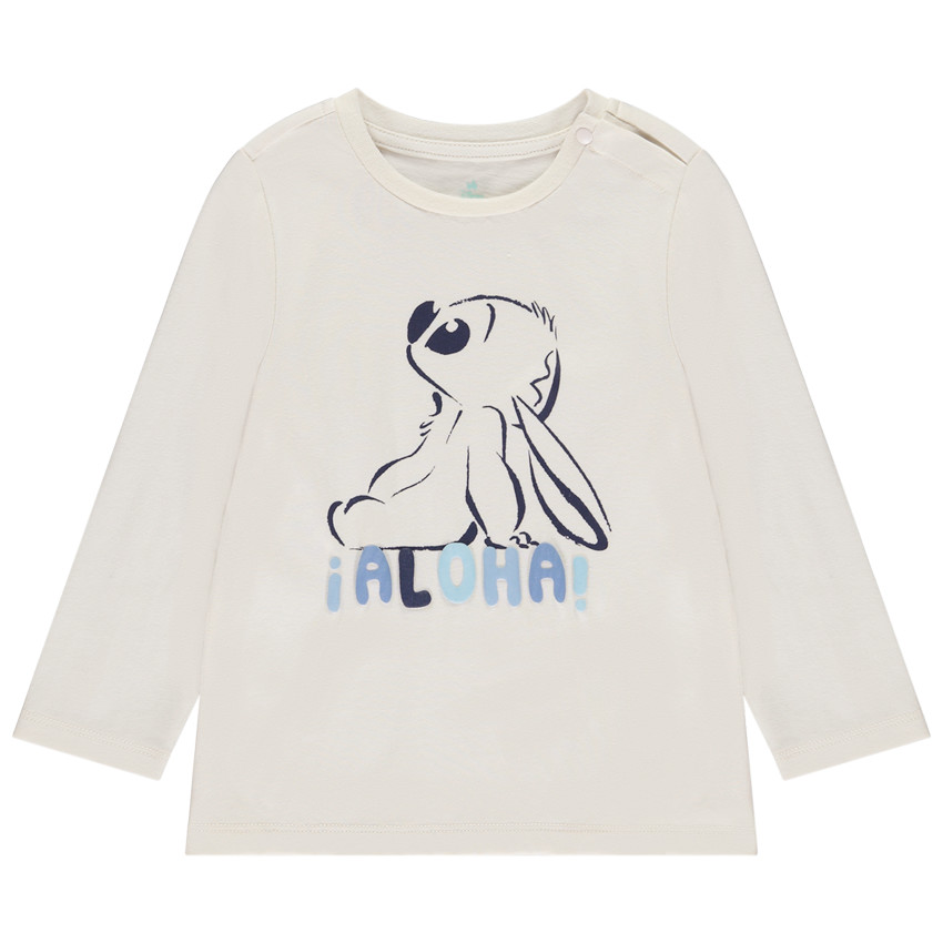 Camiseta de manga larga Stitch Disney para bebé niño 