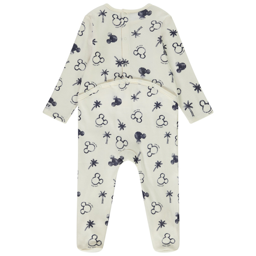 Pelele estampado de Mickey Disney para bebé niño con diferentes aperturas según la edad 