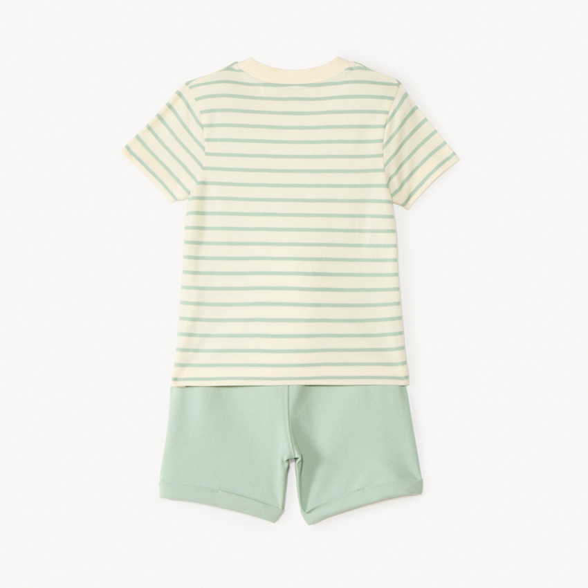 Conjunto de 2 piezas a rayas para bebé niño 