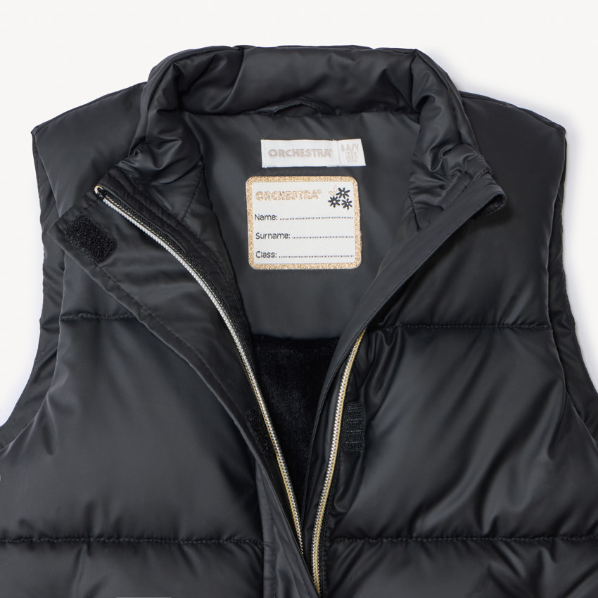 Chaleco sin mangas acolchado con efecto satinado para niña 