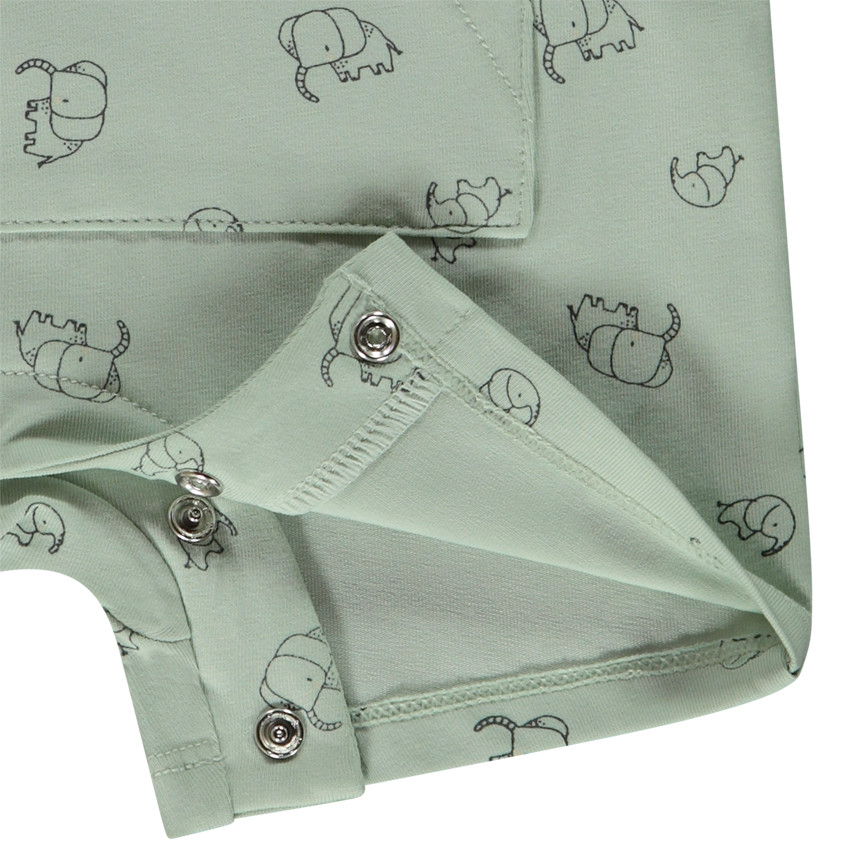 Mono corto estampado elefantes para bebé niño  Additional Mono corto estampado elefantes para bebé niño