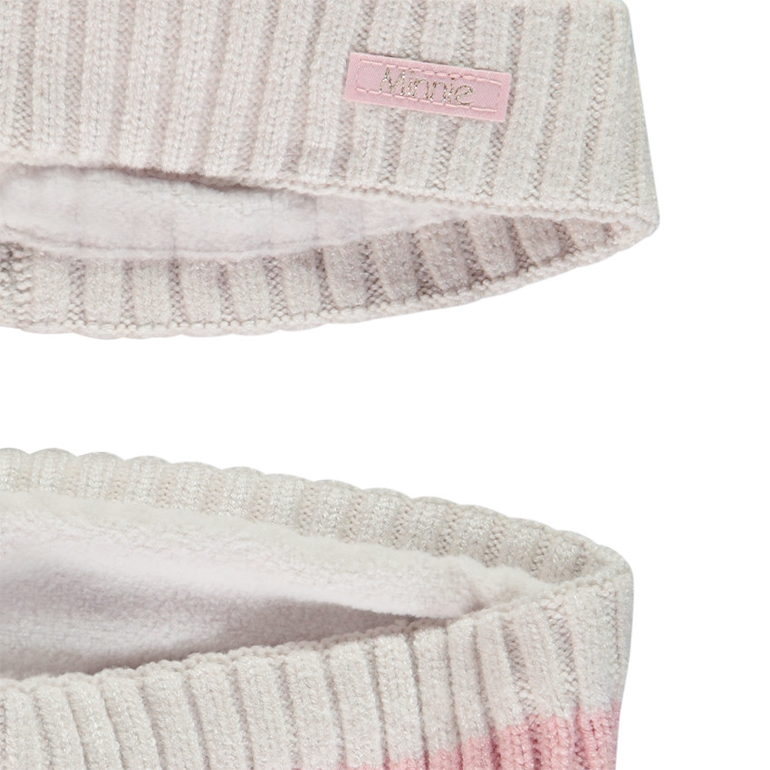 Conjunto gorro + snood Minnie Disney para niña 