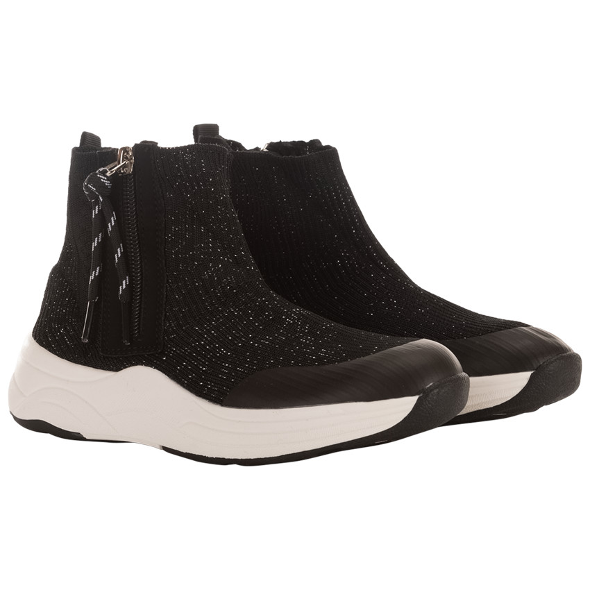 Zapatillas de malla brillante elásticas para niña 