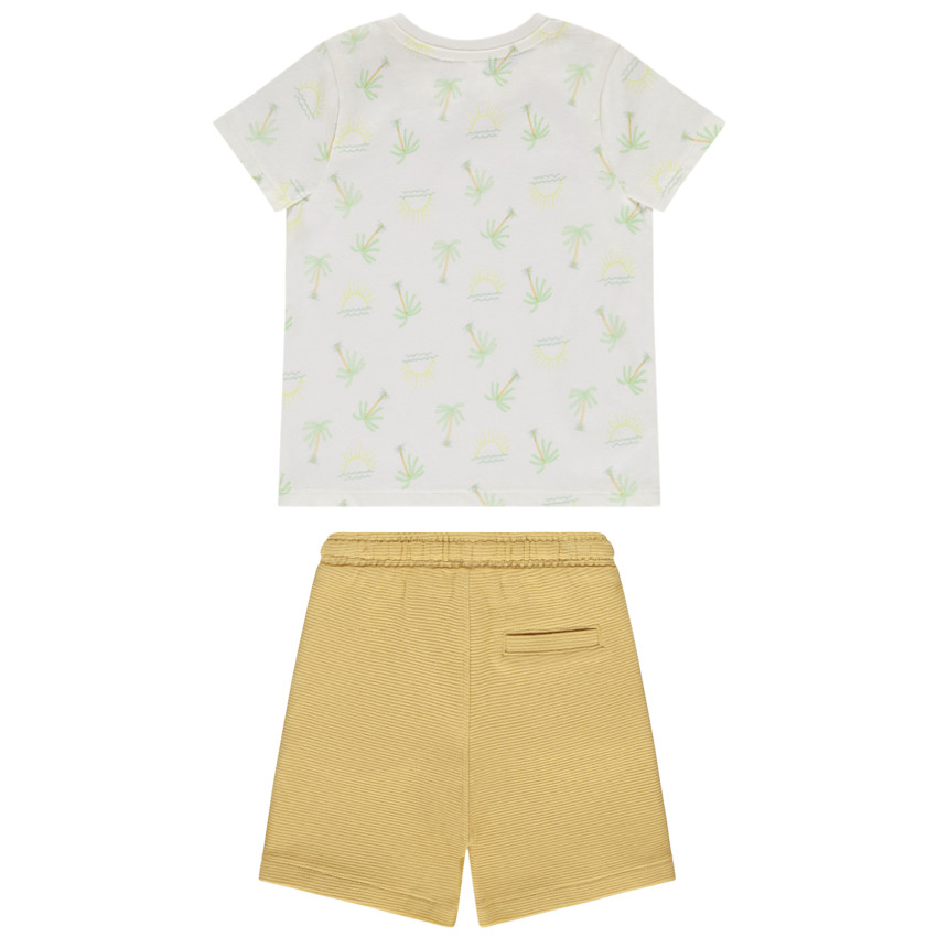 Conjunto de 2 piezas con estampado de palmeras para bebé niño 