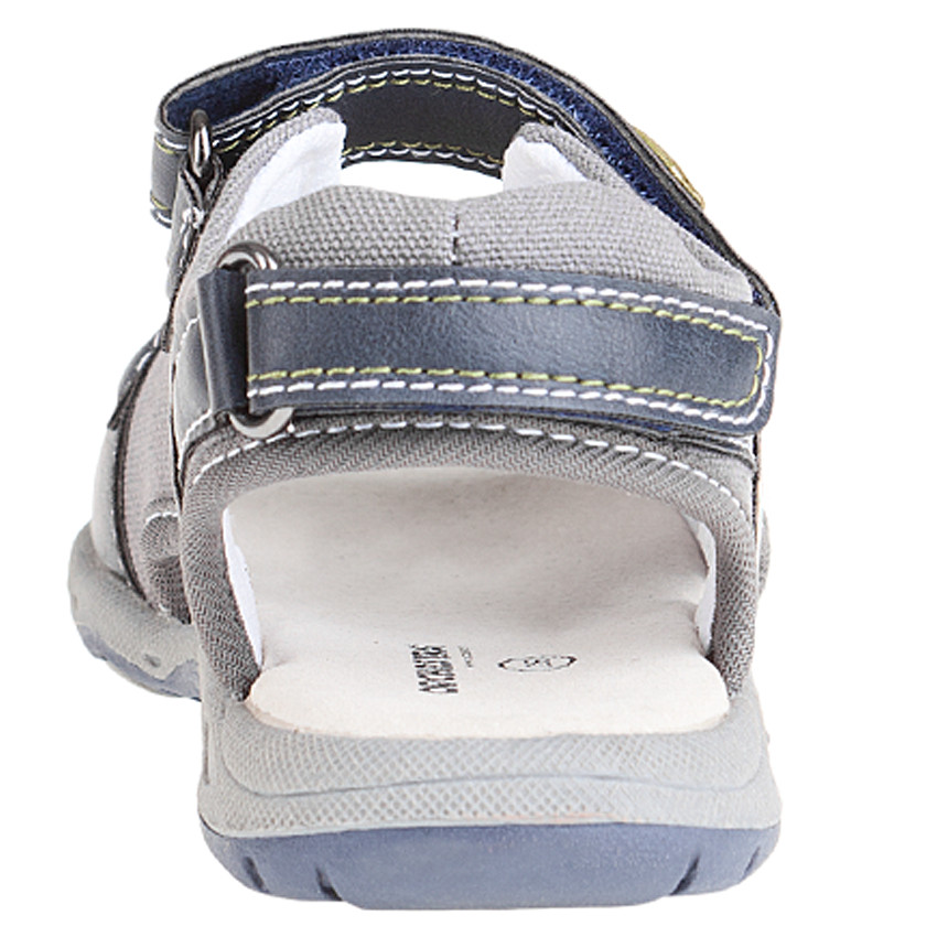 Sandalias con velcro y apliques en contraste 