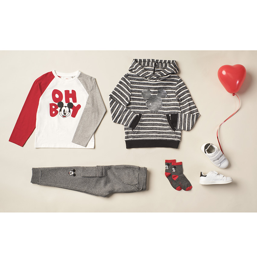 Pack de 2 pares de calcetines motivo  mickey / rayas Disney 