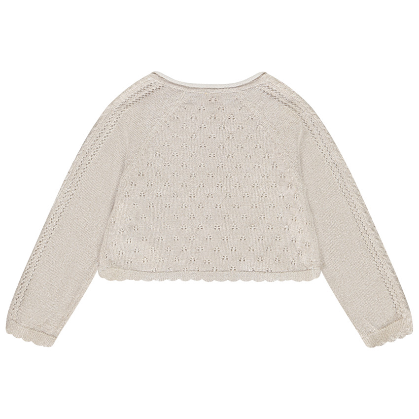 Chaqueta de punto con mangas largas para bebé niña 