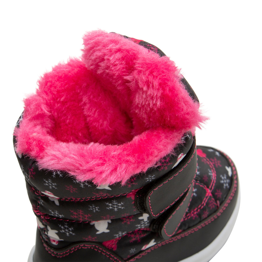 Botas de nieve con estampado de copos all-over y velcros del 20 al 23 