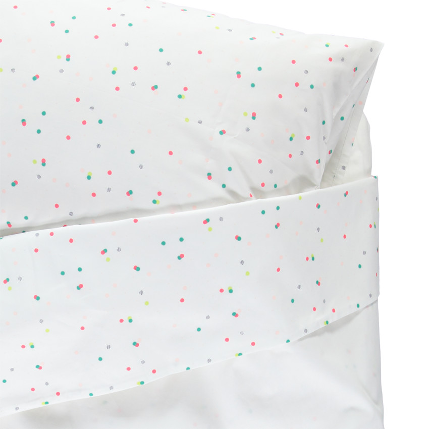 Juego de sábanas con funda nórdica y funda de almohada Happy Days 