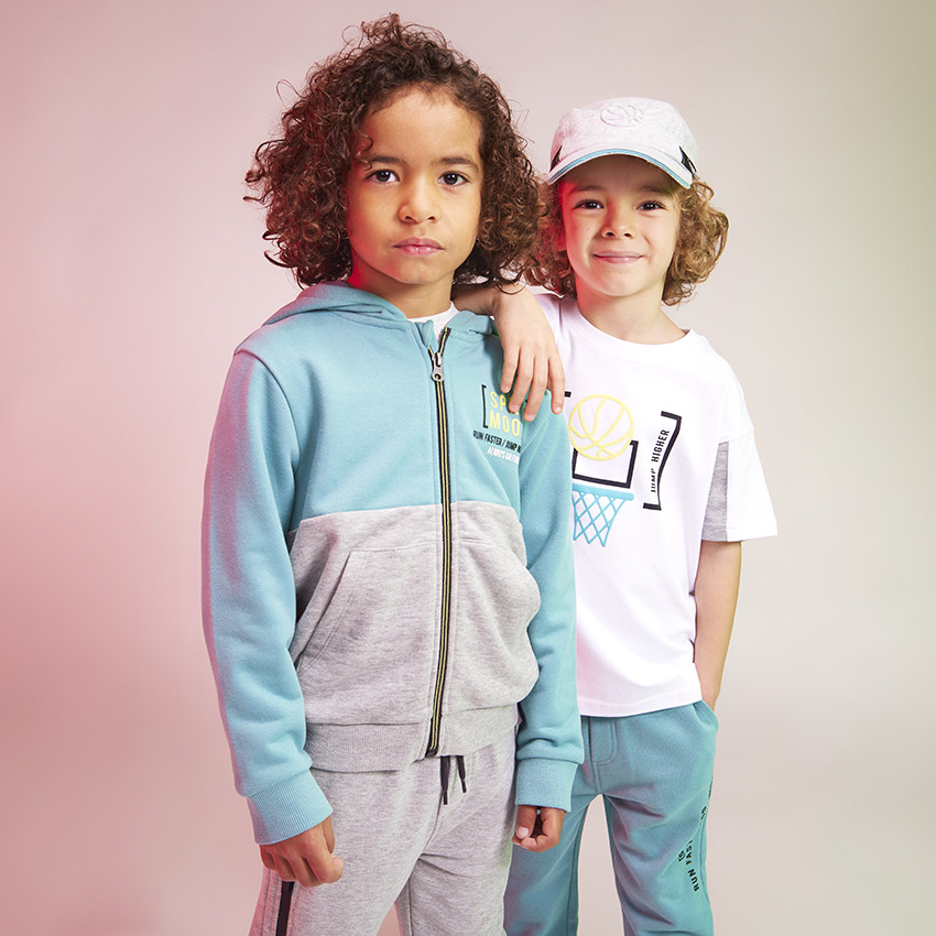 Casquette baseball motif ballon de basket en relief pour garçon 