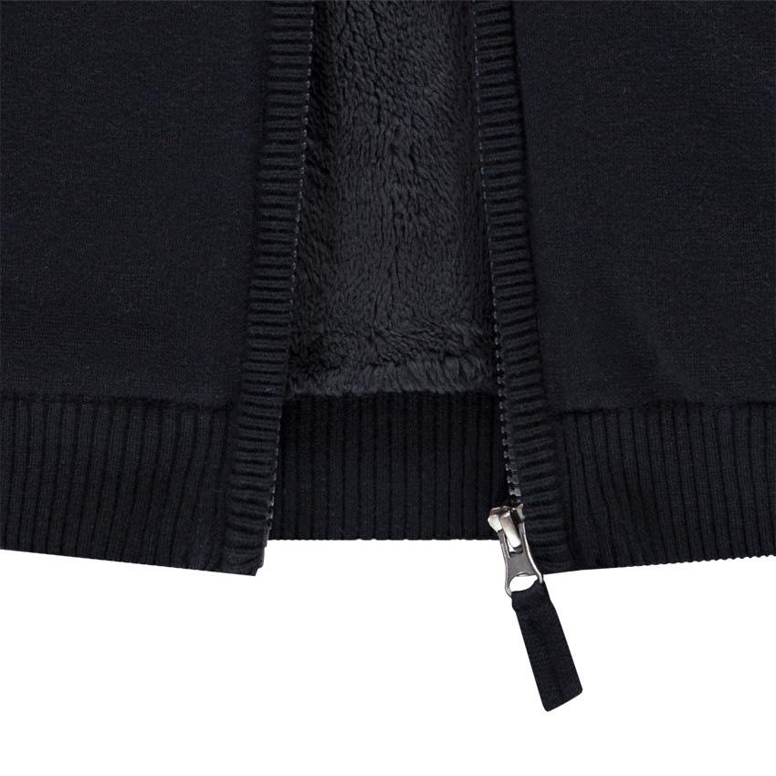 Gilet en tricot col teddy et rayures placées pour garçon Main Gilet en tricot col teddy et rayures placées pour garçon