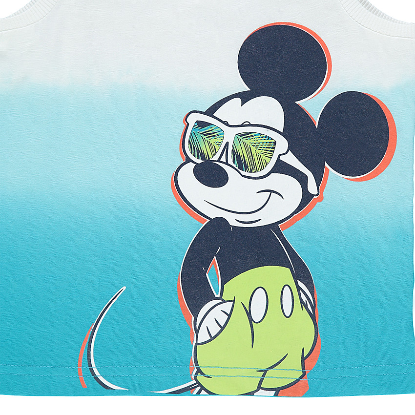 Camiseta de punto con efecto degradado Disney con estampado Mickey 