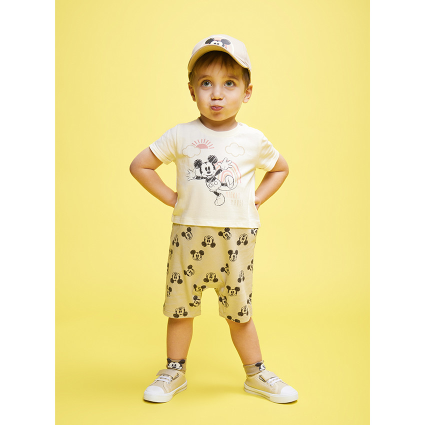 Combinaison courte effet 2 en 1 Mickey Disney pour bébé garçon 