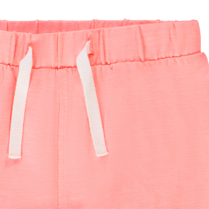 Short de felpa liso para bebé niña 