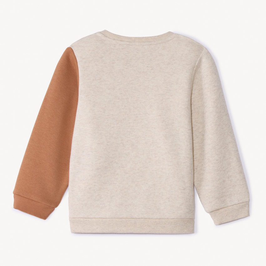 Sudadera de felpa con parche de zorro para bebé niño 