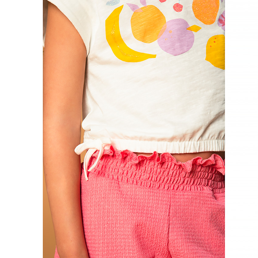 T-shirt forme boîte print fruits pour fille  Additional T-shirt forme boîte print fruits pour fille