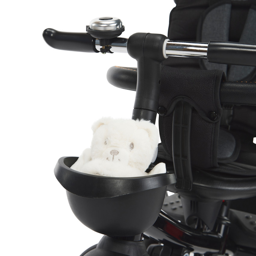 Triciclo Triky 5 en 1 evolutivo gris/negro 