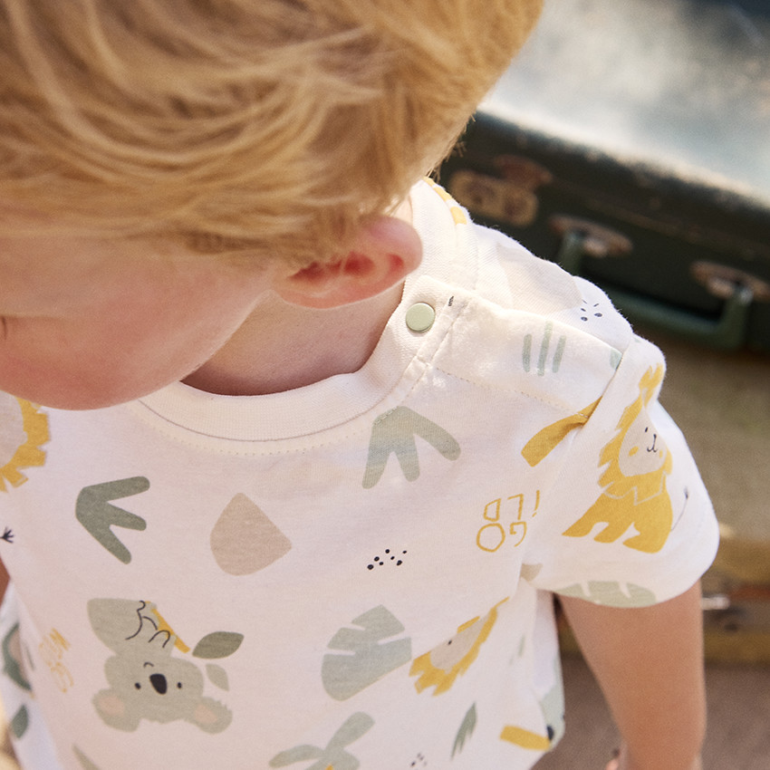 Camiseta manga corta motivo fantasía para bebé niño 