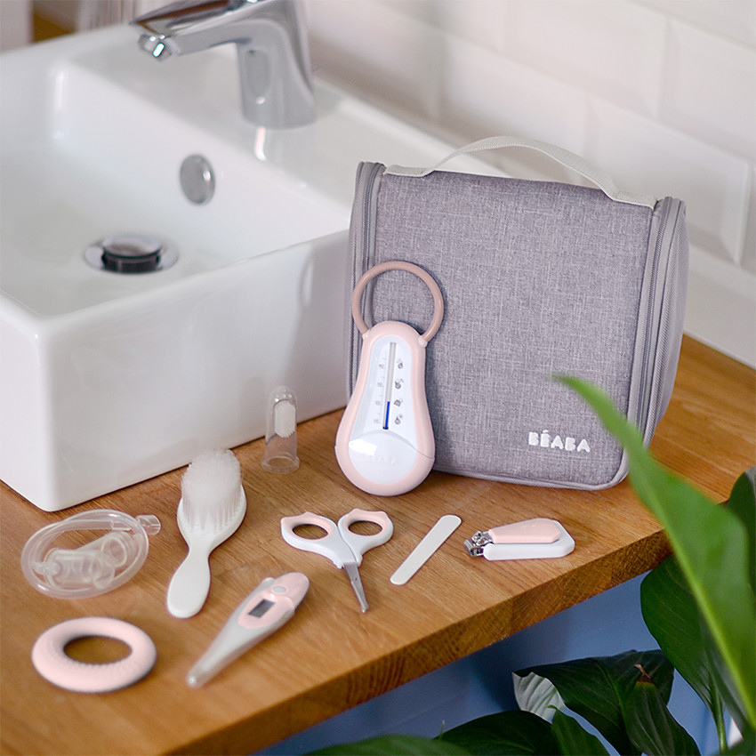 Trousse de toilette Nomade + 9 accessoires Old Pink 