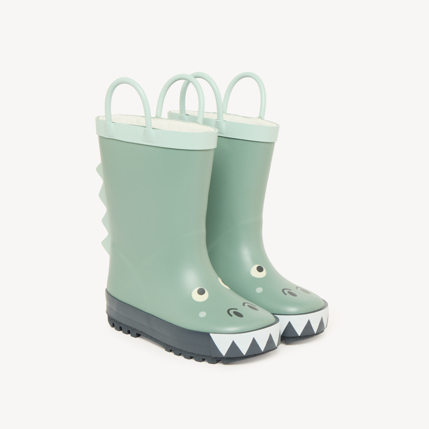 Botas de lluvia de dinosaurio para bebé niño 