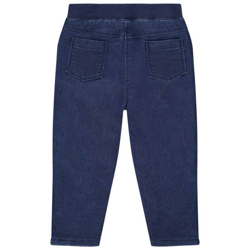 Jeans de denim con volantes en los bolsillos para bebé niña 