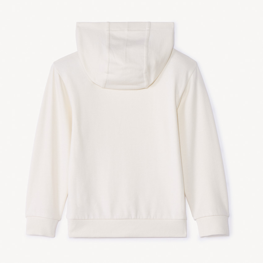 Sudadera de felpa unicolor con capucha para niño 