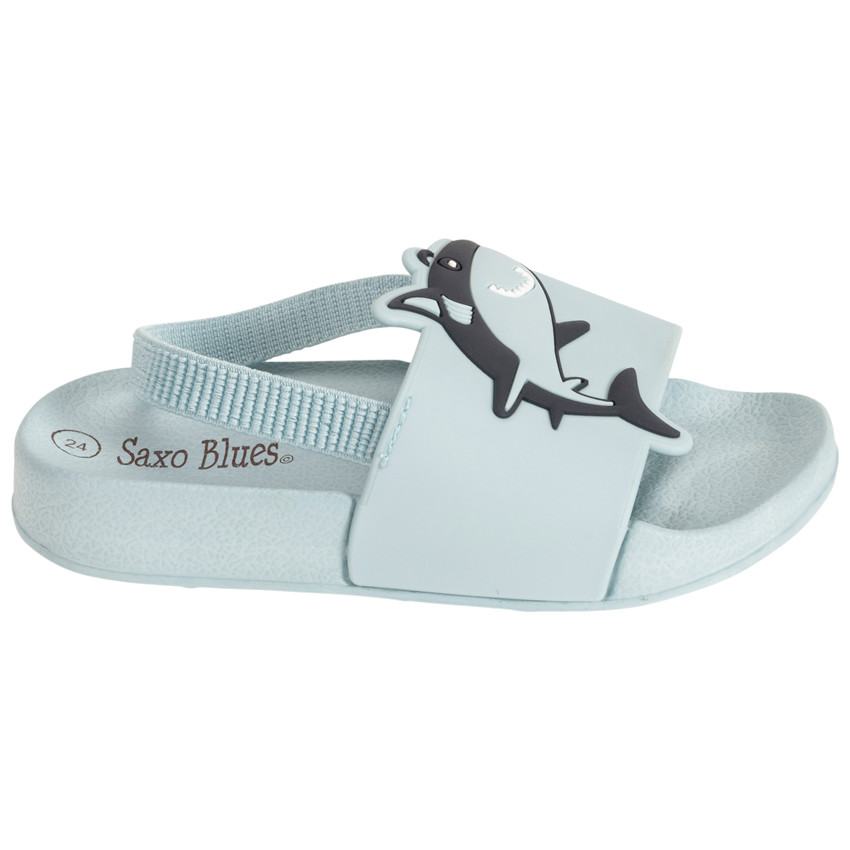 Mules de tiburón para niño con tirante según la edad 