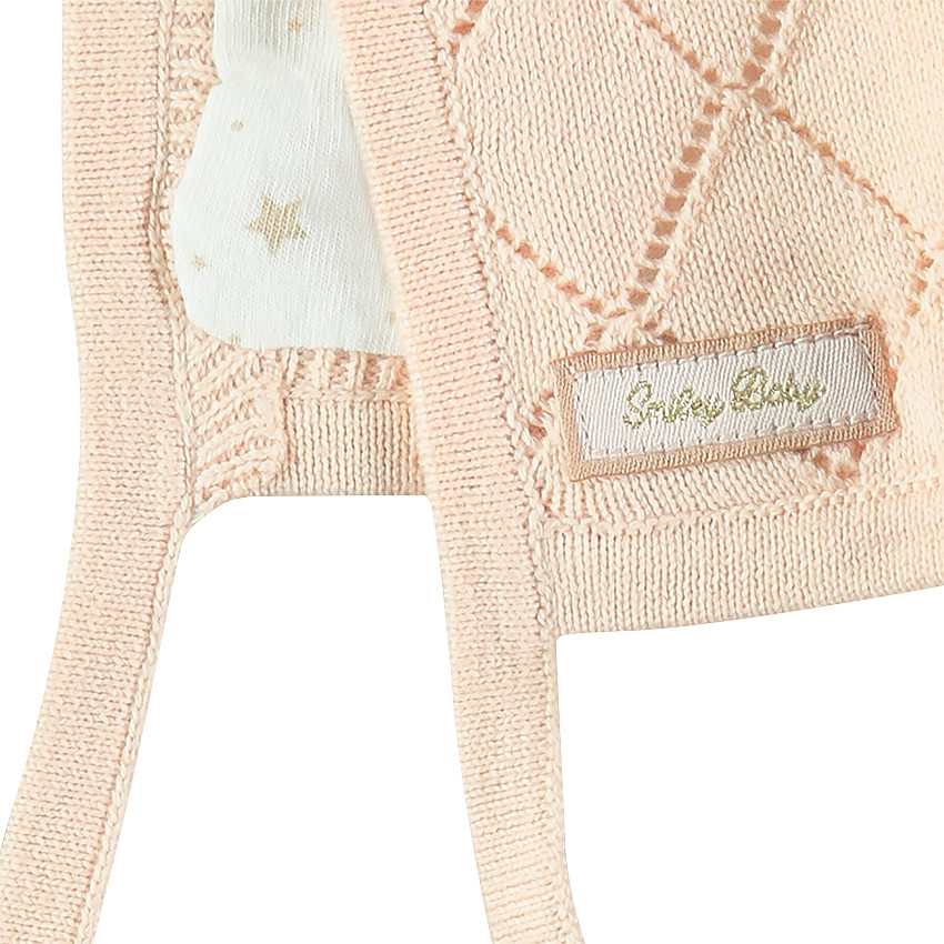 Gorro de punto de fantasía con forro de punto  