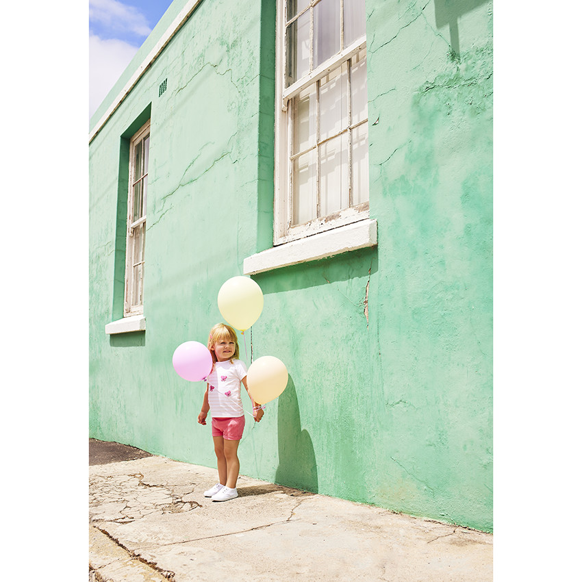 Short de felpa liso para bebé niña 