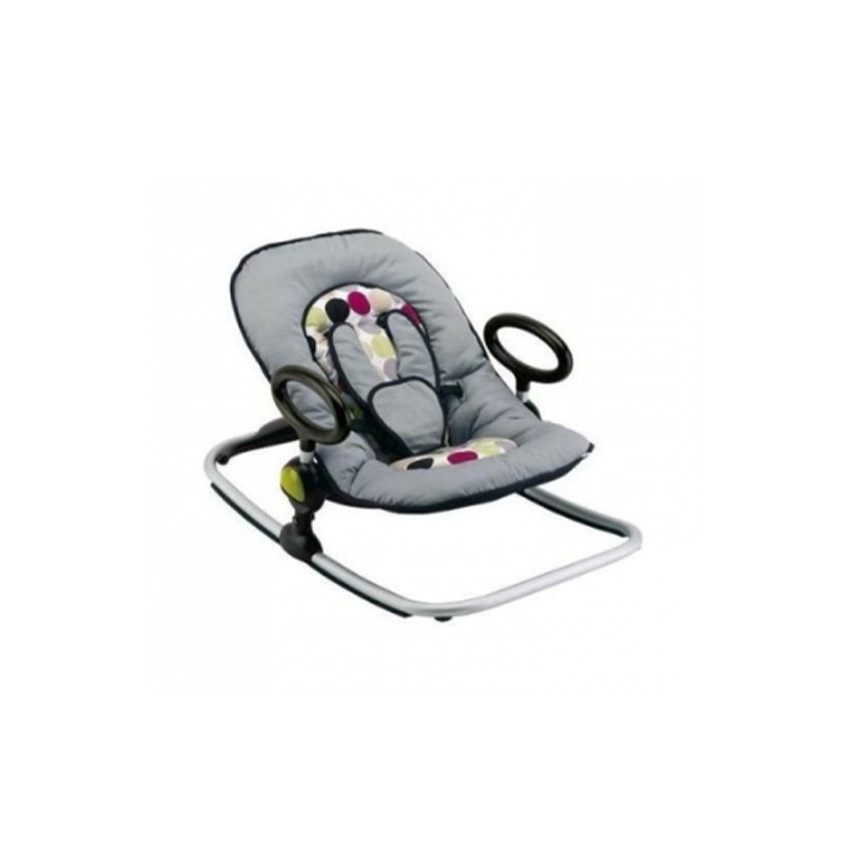 Transat Up & Down noir et gris pois 