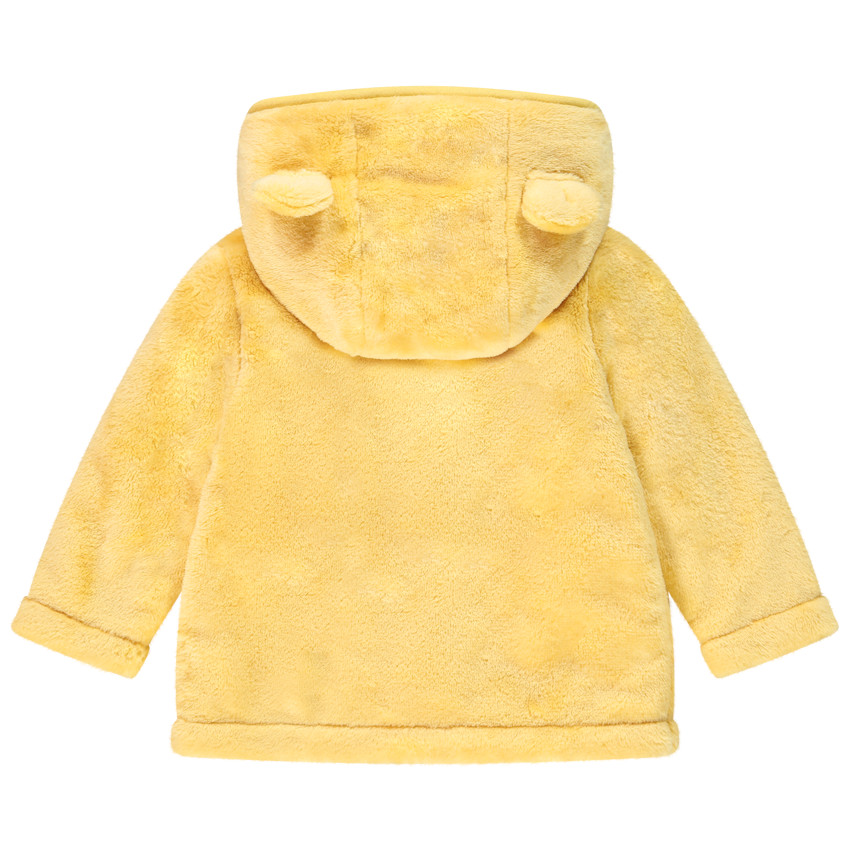 Chaqueta de felpa con capucha para niña bebé 