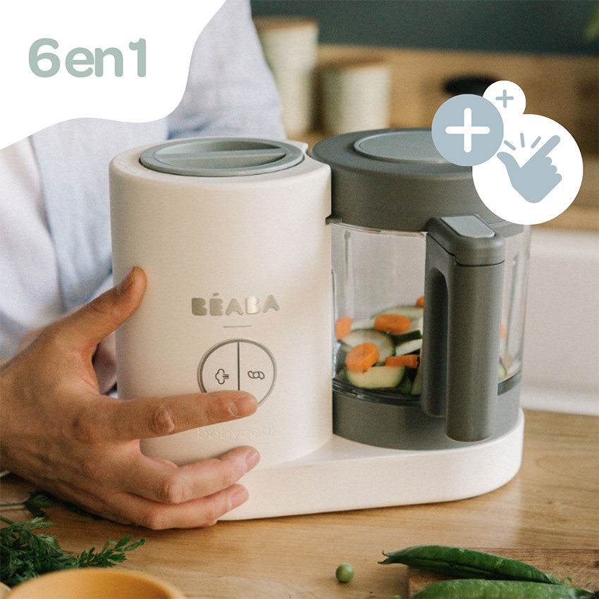 Babycook Néo robot de cocina para bebés 6 en 1 hecho en Francia gris/blanco 
