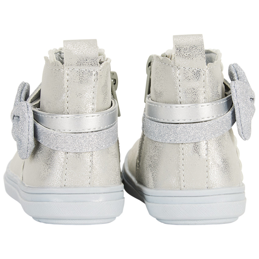 Bottillons argent s n ud fantaisie pour b b fille