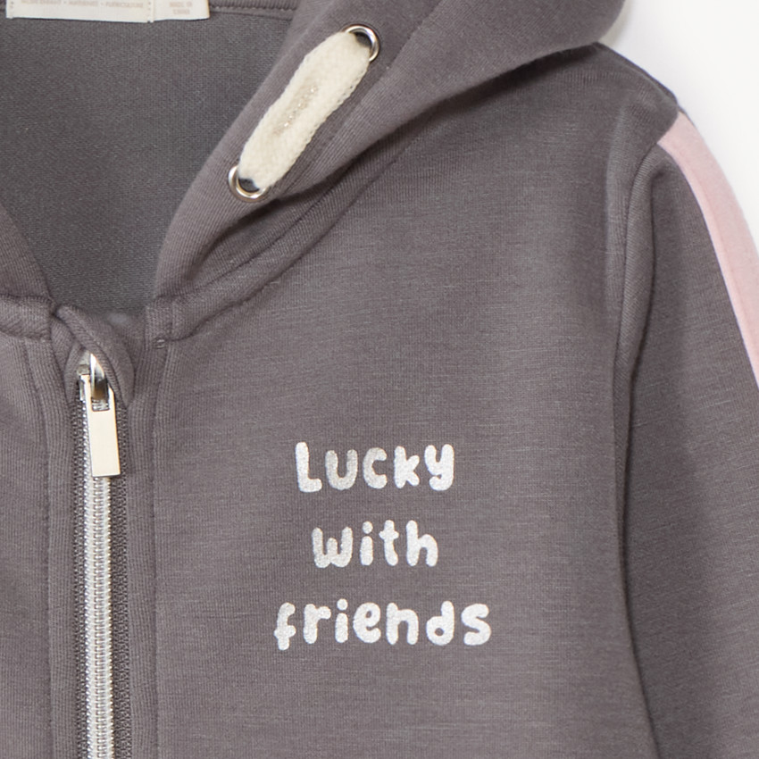 Chaleco de scuba impreso con capucha para niña 