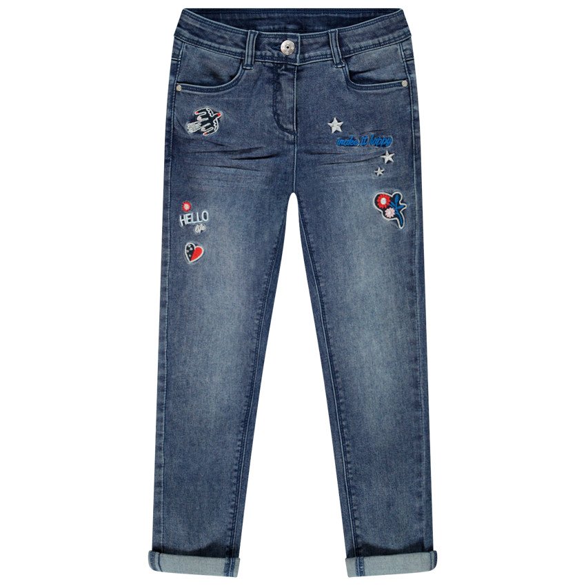 Jeans skinny bordados 