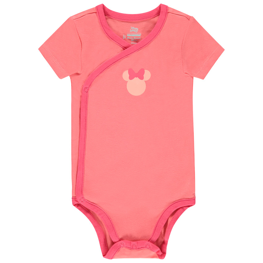 Pack de 5 bodies de manga corta estampados de Minnie Disney para bebé niña 