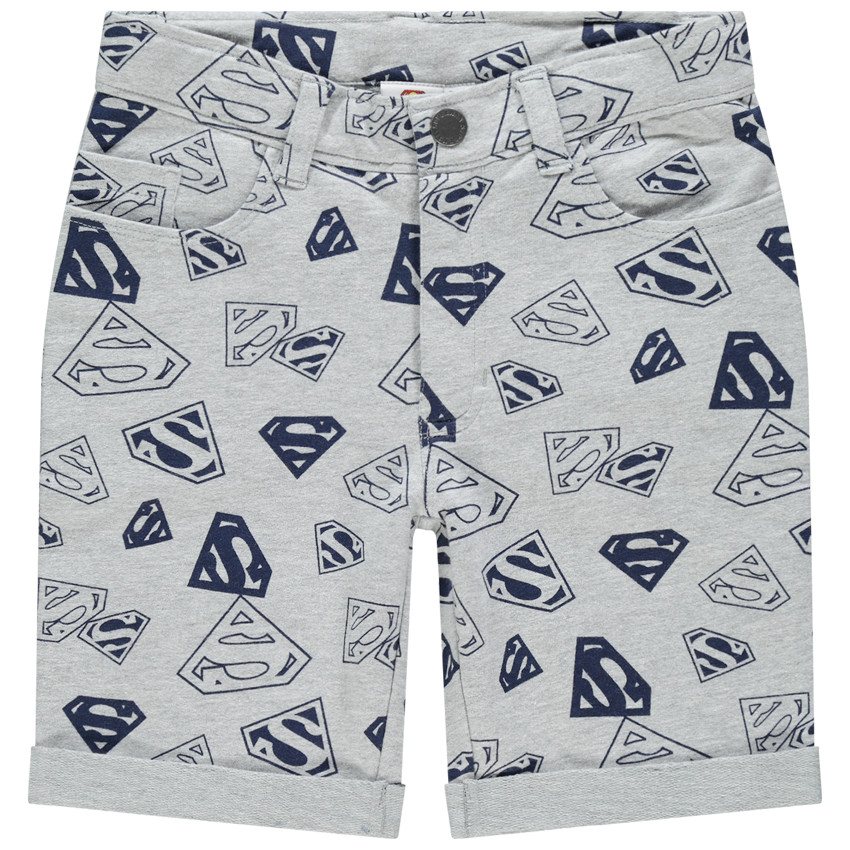 Bermuda en maille imprimé Super-Man all-over 