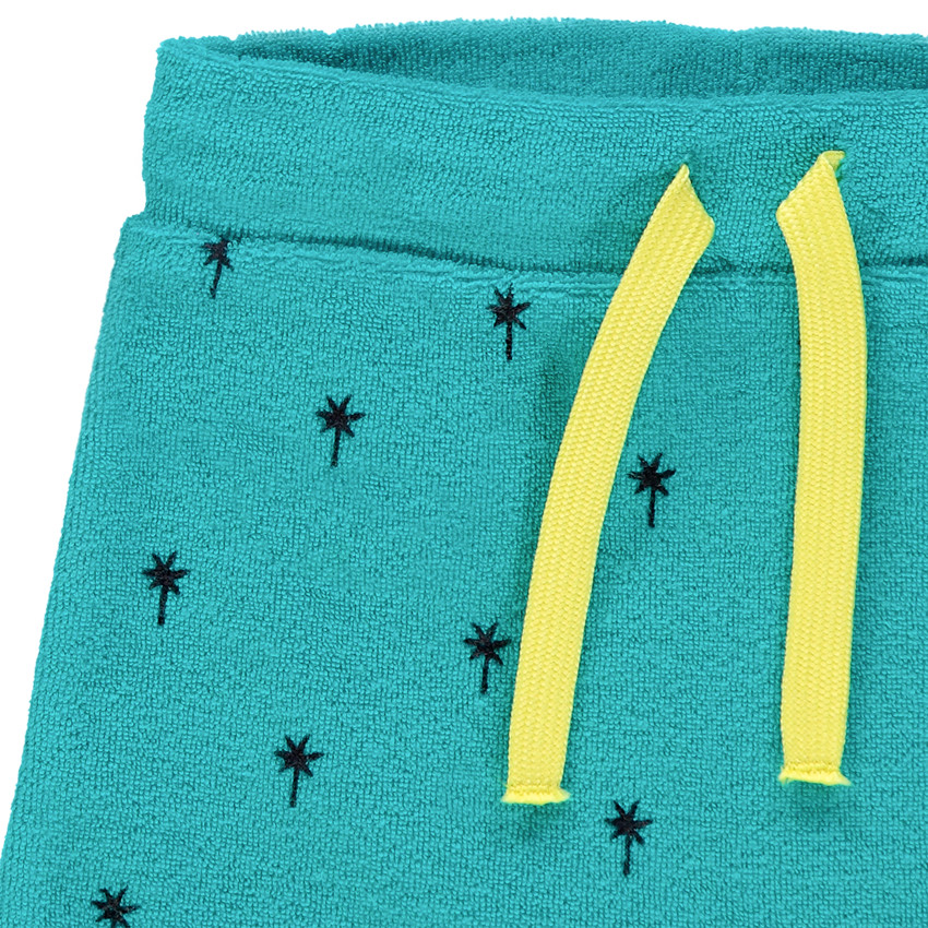 Conjunto con camiseta sin mangas estampada de dinosaurio y short de felpa 