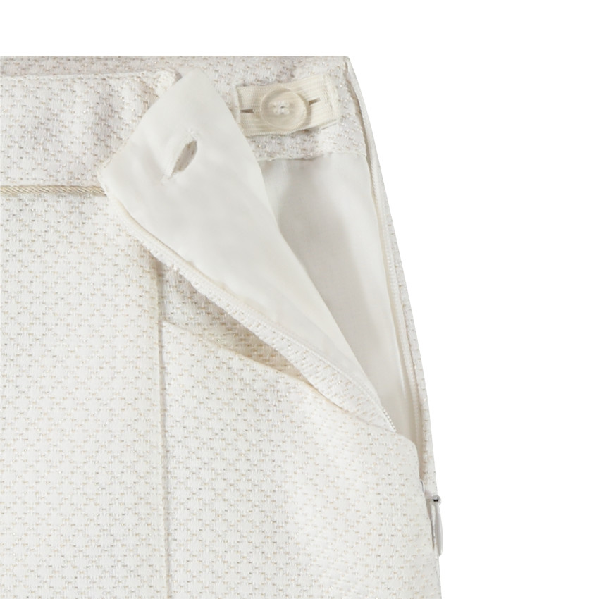 Short de talle alto en jacquard y lúrex niña 
