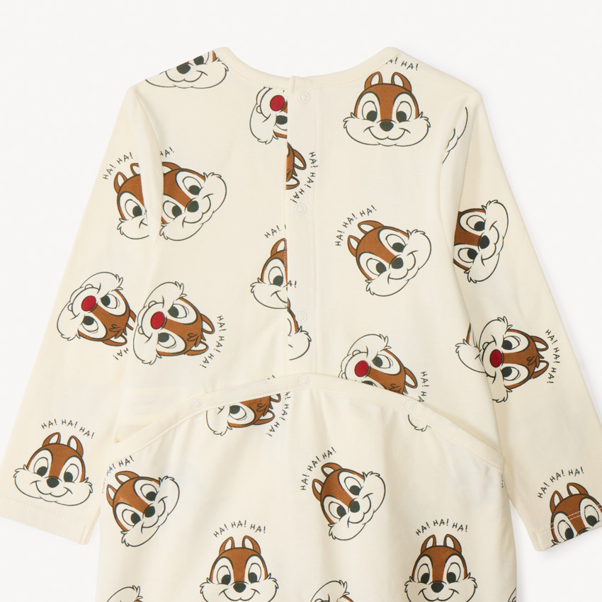 Conjunto de 2 pijamas Tic y Tac de Disney para bebé niño con aperturas diferentes según la edad. 