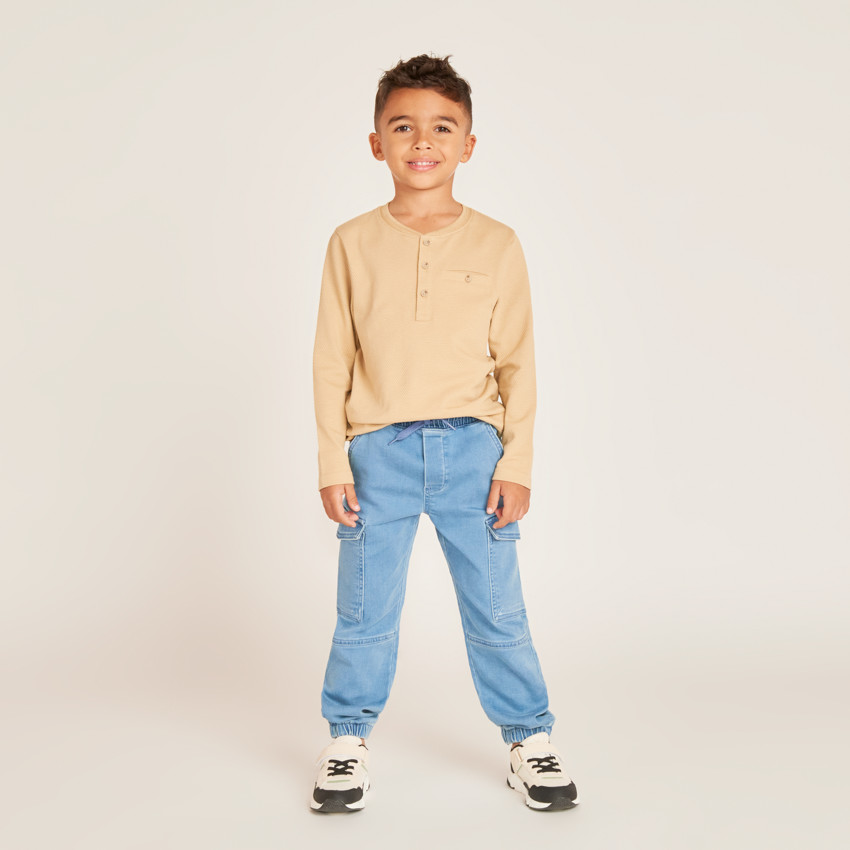 Pantalones jogger de denim para niño 
