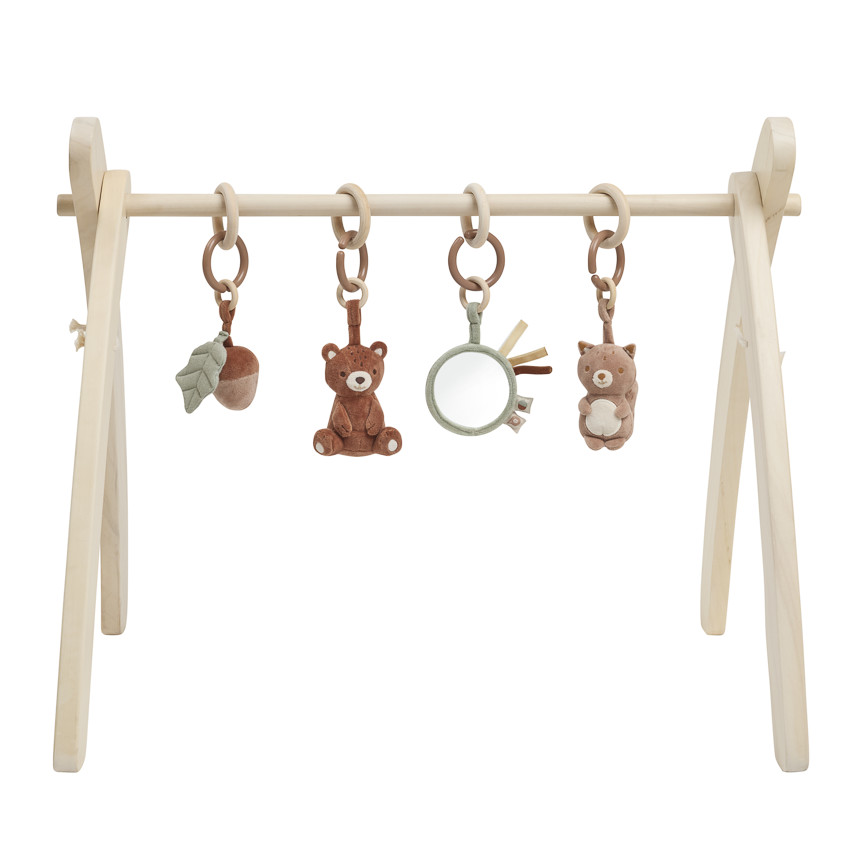 Set de 4 juguetes colgantes para arco de estimulación Rey de los Bosques 