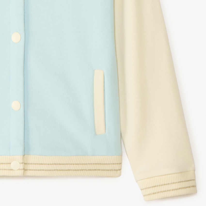 Chaqueta teddy con inscripción 3D para niña 