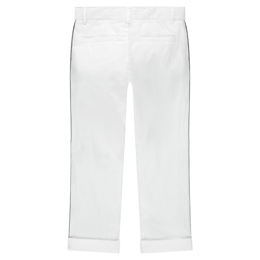 Pantalón blanco de algodón de fantasía de gala  Additional Pantalón blanco de algodón de fantasía de gala