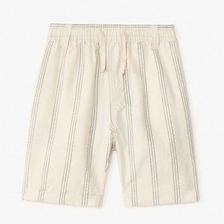 Bermudas de tela a rayas para niño bebé 