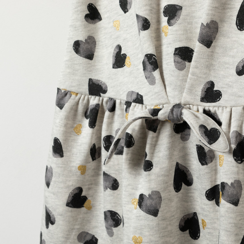 Vestido manga corta estampado all-over Main Vestido manga corta estampado all-over