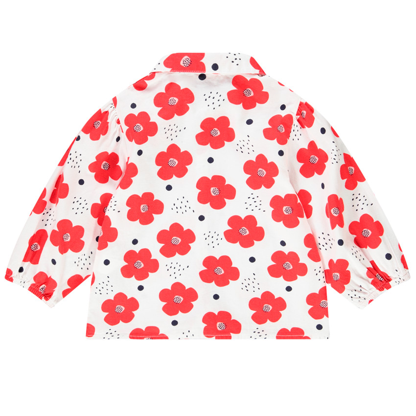 Camisa manga corta print flores 