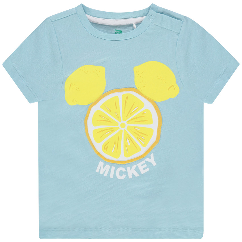 Camiseta de manga corta de algodón ecológico con estampado de Mickey y limones Disney 