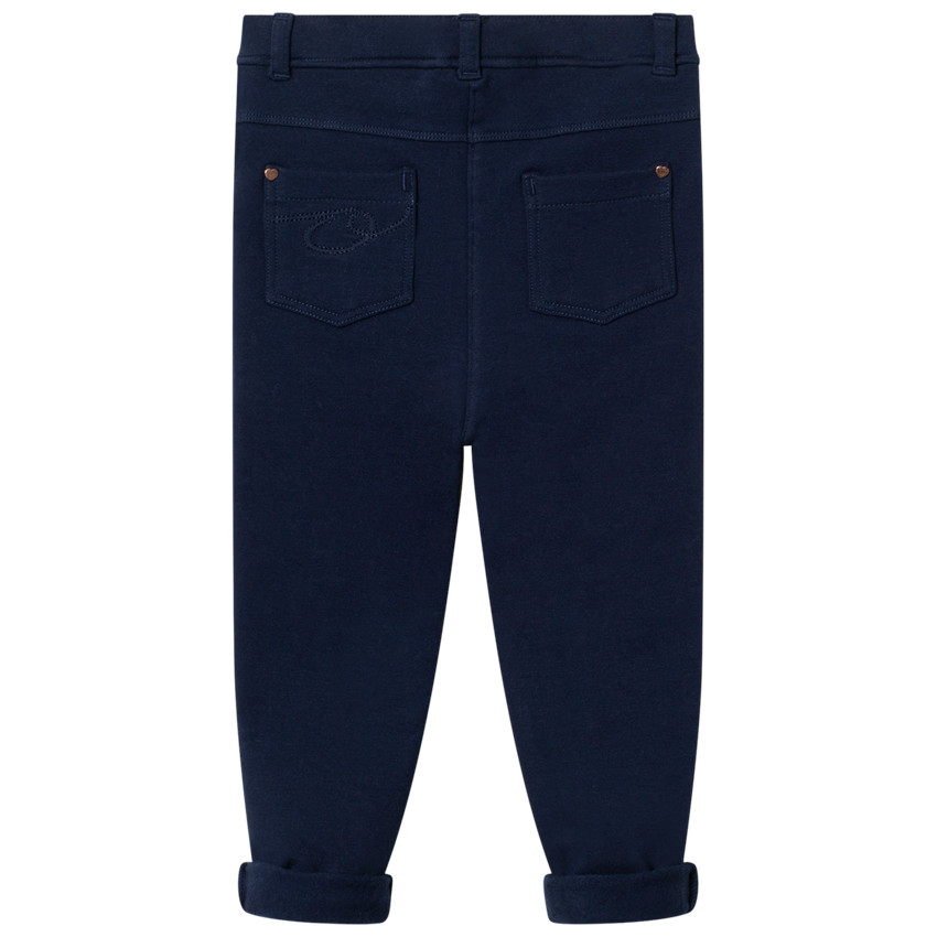 Pantalones jegging azul marino lisos para niño  Additional Pantalones jegging azul marino lisos para niño